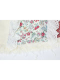 Women's Suspender Dress Summer 2023 Sexy Bandage Vintage Denim Patchwork Dress Ladies Kawaii Floral Print A Line Mini