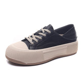 Layer Of Cowhide Shoes Women's Spring And Autumn Casual Women's Shoes Commuting Small White Shoes Korean Leather Single Shoes Korean Version Of The Trendy