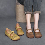 Cowhair Retro Flat-Soled Sandals Women 2025 Summer New Casual Comfortable Soft-Soled Mother