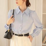 And Autumn 2025 New Fashion Leisure Long Sleeve White Shirt Female Loose Temperament Work Commuting Professional Dress