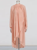 Women's Chiffon Dress 2025 Autumn Dress With Long Sleeves And Leafs Relaxing Long