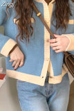 Winter Women Loose Cropped Knitted Sweater Cardigan Casual Ladies Womens Thick Cardigans Korea New