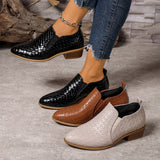 Coarse-Healing Women's Shoes One-Legged Retro Women's Shoes Size 43 Yards Spring And Autumn New