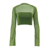 Zingj Autumn Women's Fashion Hot Girl Pure Desire Two-Piece Slim Strapless Vest Long Sleeve