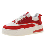 Small White Shoes Women 2025 Autumn New Casual Fashion Thick-Sed Loose Pastry Plate Shoes Trendy Round Head With