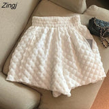 Women Pure Minimalist Folds New Design Summer Fashion Daily All-match Pockets Ulzzang Loose Ladies Streetwear Retro