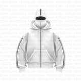 Solid-Colored Double Hat Design Autumn And Winter Ins New Hooded Sweater Loose Men's And Women's And Couples Hoodie