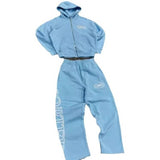 Zip Set New Threaded Bottom Swing Men's And Women's Casual Sports Set Crtz