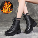 Boots Women's New Pre-British Branch With Short Boots Fashion Retro Thick Bottom Boots In Fall/Winter