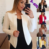 Autumn And Winter New Temu Solid Color Casual Career Small Suit Coat Women's