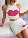 Shooting Spring And Summer Casual Love Bump Color Umbilled Coat Ass Skirt Suit Women's
