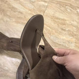 But Knee-Brown Toe Long Boots Women With High Heel Net Red High-Tender Boots Long-Tlenish