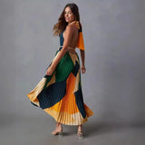 2025 New Rolling Sleeveless Casual Dress INS Loose Vacation Women's