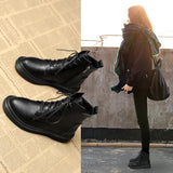 Women 2025 Autumn Martin Boots Short-Boxed With Coarse And Female Boots Korean