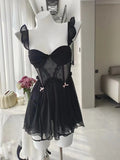 Sexy Pajamas Women Spring And Autumn Pure Lusty High-End Summer Small Breast Lace Sling Aja Syringe