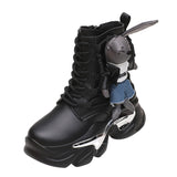 Martin Boots Female Autumn Winter 2025 New Station Locomotive Boots Female Boots Cartoon Korean Version High Help Ankle