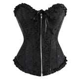 Zipper Jaclace Guard Waist-Beed Court Bouquet Close Abdomen Chest