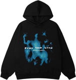 New Fashion Trendy Street Hoodie Korean Version Of Loose Lazy Casual Hooded Printing Jacket