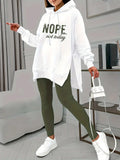 And Autumn 2025 New Letter-Print Pocket Open Fork Casual Long Sleeve Long Sleeve Trousers Casual Casual Casual