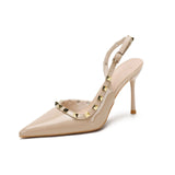 Net Red High Heel Female Fine Heel Temperament Single Shoes 2025 New Spring Small Leather Shoes Do Not Tired
