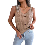 Wind Shooting Spring And Summer Leisure V Collar Button Jasmine Blouse Holiday Knitted Shirt