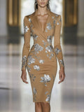 Women's Dress In Autumn And Winter 2025 Holiday Fashion Style And Printed