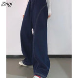 Women 5XL Harajuku Stylish Boyfriend Ins Design Teens Streetwear Fall Spring Chic Ladies Denim Trouser Hot Sale