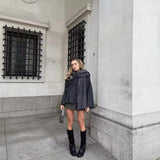 For - Women's Explosive Asymmetric Scarf Short Knitted