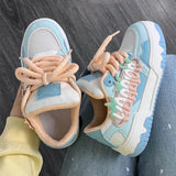 Thick-Soled Shoes Women 2025 Autumn New Student Running Sneakers Dopamine Casual Shoes