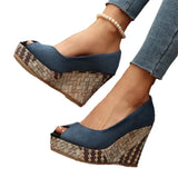 Fish Mouth Slope With High Heel Single Shoes Women's New Light-Footed Single Shoes In
