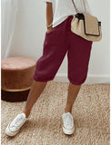 Women's Cotton Bag Loose Slacks Women's Trousers Five-Point
