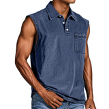 Explosion Of Sleeveless T-Shirts For Young Men's Leisure Trend To Open The Door To