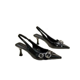 Bag Head Sandals Spring And Summer New High-End Light Tip Beautiful Back Empty Women's