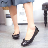 Flats Women Shoes Casual Women Flats Soft Elegant Ladies Boat Shoes Slip-on Woman Ballet Flats Black Gold Grey