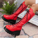 Thick Bottom Boots 2025 New Punk-Style Personality Butterfly Slope And Thick Bottom High