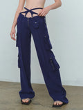 Sexy V Waist Simple Loose Comfortable Trousers Slimming Casual Small