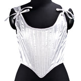 Fashion New Tiding Waist Vest Sexy Strapped Short Fish Bone Small Waist Vest