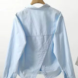 Shirt Women 2025 Spring And Autumn New Embroidery Letter Pocket Loose Casual Shirt Women Casual