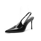 Heels 2025 Spring New Sexy Night Club Pointed Women's Single Shoes With Shallow Mouth Water Drill Bag Head