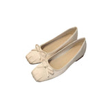 Single Shoes Women 2025 Spring New Low-Heeled Mary Jane Shoes Grandmother Shoes Soft Soles Of Shallow Bean Shoes