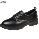 Fashion Spring & Autumn Oxford Flats Woman Loafers Shoes Femme New Patent Leather Shoes Woman Casual Riband Women's