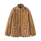 New Fashion Temperament Women's Lamb Velvet Flower