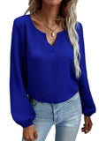 Spring Clothing Loose Tops Chiffon Blouse White Tops Office Lady Long Sleeve Fashion Women Shirt Solid Elegant New
