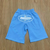 Ship High Street Print Logo Shorts In Trend Hic Hops Casual Trousers Men And
