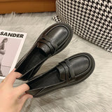 Women 2025 Autumn And Winter New Chain Middle School Mother Flat Slacker Pedal Pedalle Lep
