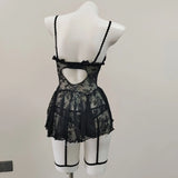 Pajamas 025 New High-End Temperament Short Skirt Pink Fashion Sexy Hot Lebony Sling