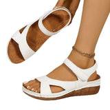 Asia Color Magic Stick Thick-Soled Sandals Women Large Size Slope And Exposed Toe Beach Cool Slippers