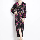 Temperament Elegant Dress Spring And Autumn New Light Style Lantern Sleeve Femininity Print Dress