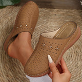Summer New Women's Head Thick-Bottom Slippers Large-Size Round Head After The Short Space Leisure