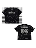 Web English AEEEZ Jersey Digital V-Neck T-Shirt Fashion Street Men And Women Leisure Sports Short